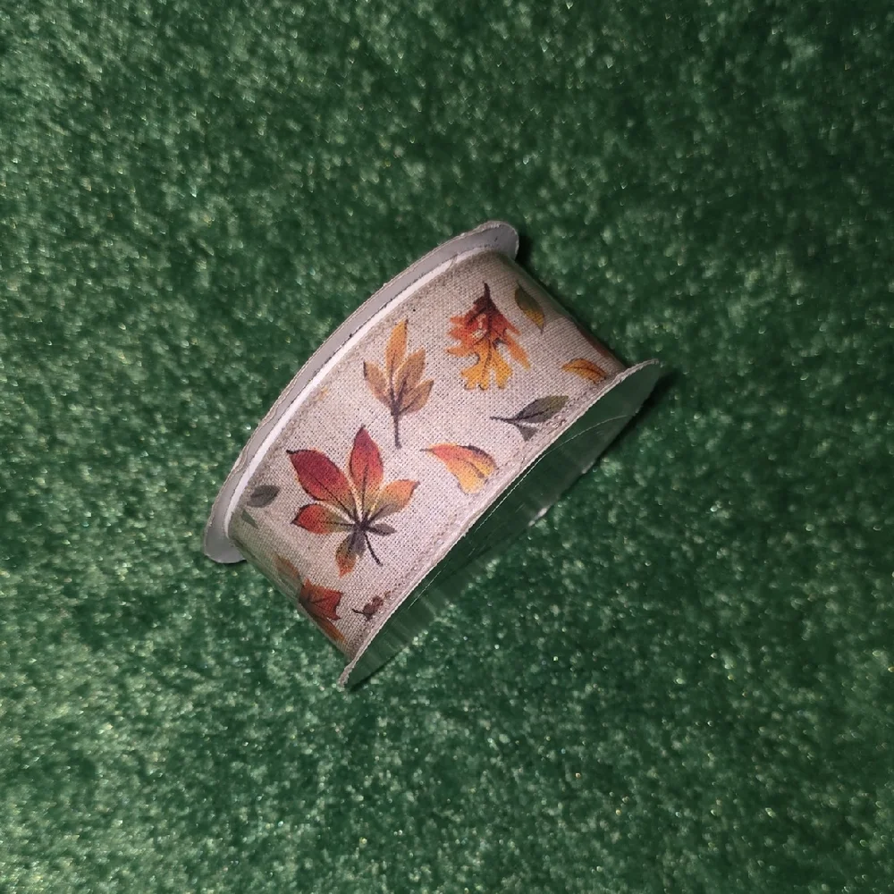 Autumn Leaf Pattern Ribbon - Picture 4 of 5
